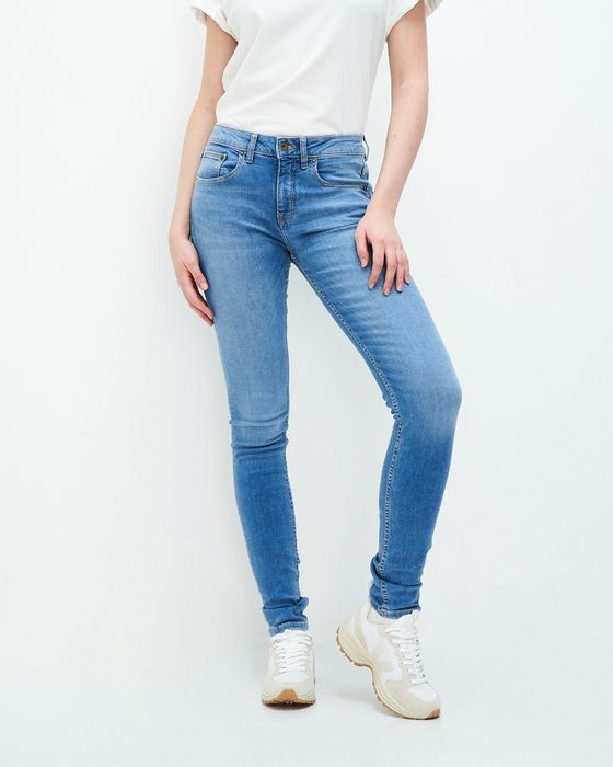 Carey medium blauwe skinny jeans