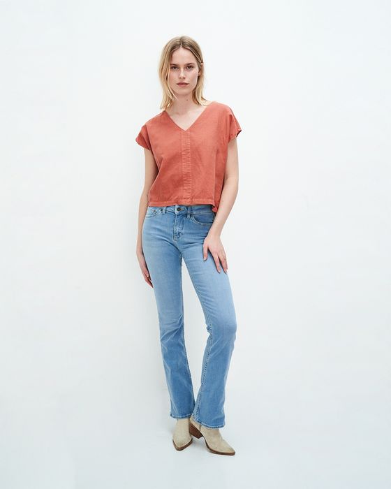 Amy faded lucky vintage blauwe bootcut jeans