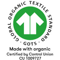 GOTS Certified Product - Made with organic